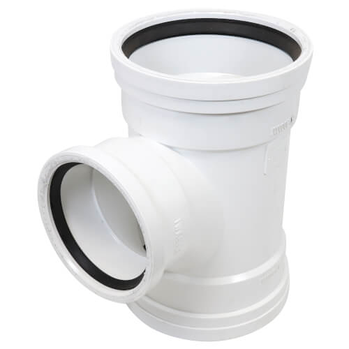 Main product image of 8" x 8" x 6" PVC SDR 35 Sanitary Tee (G x G x G)