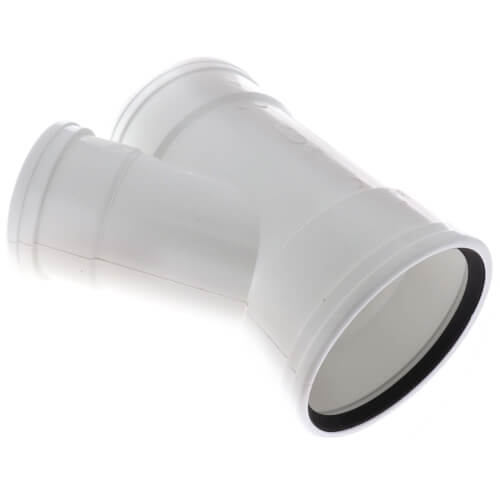 Main product image of 6" x 6" x 4" PVC SDR 35 1/8 Bend 45° Wye (G x G x G)