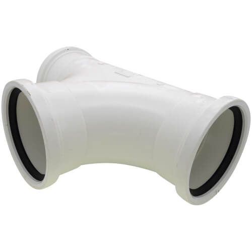 Main product image of 6" PVC SDR 35 Two-Way Cleanout (SPG x SPG x SPG)