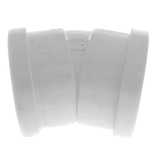 Main product image of 4" PVC SDR 35 1/16 Bend 22.5° Elbow (G x G)