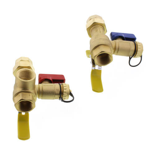 3/4" IPS Isolator E-X-P E2 Tankless Water Heater Service Valve Kit w/ 150 PSI Pressure Relief Valve (Lead Free)