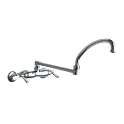 Main product image of 445 Series 21-1/4" Wall-Mounted Manual Sink Faucet w/Adjustable Centers, 445-DJ21ABCP