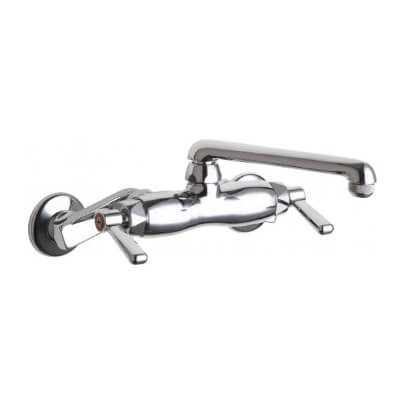 Main product image of 445 Series 6" S-Type Swing Wall-Mounted Manual Sink Faucet w/Adjustable Centers, 445-E1ABCP