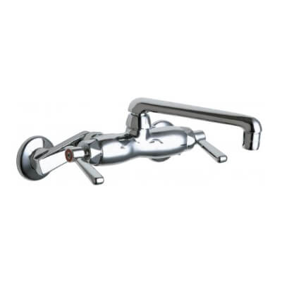 Main product image of 445 Series 1.5 GPM 6" S-Type Swing Wall-Mounted Manual Sink Faucet w/Adjustable Centers, 445-E35ABCP