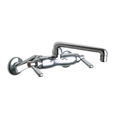 Main product image of 445 Series 2.2 GPM 6" S-Type Swing Wall-Mounted Manual Sink Faucet w/Adjustable Centers, 445-HCABCP