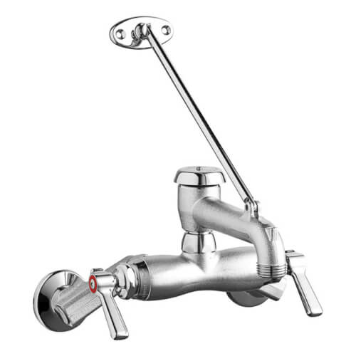 Main product image of 445 Series 5-3/4" Wall-Mounted Manual Sink Faucet w/ Check Valve Cartridge, 445-VBRXKCRCF