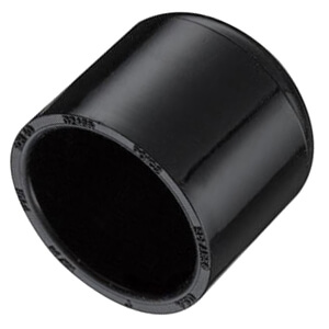 Main product image of 6" PVC Schedule 40 Cap, Socket (Black)