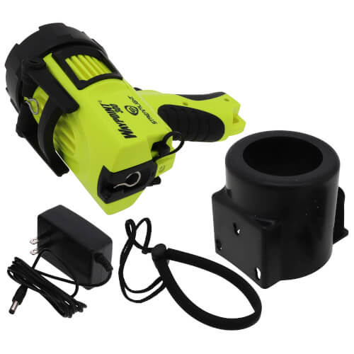 Main product image of Waypoint 300 Pistol-Grip Lithium-Ion Rechargeable Spotlight w/ 120V AC Power Cord & Mount (Yellow)