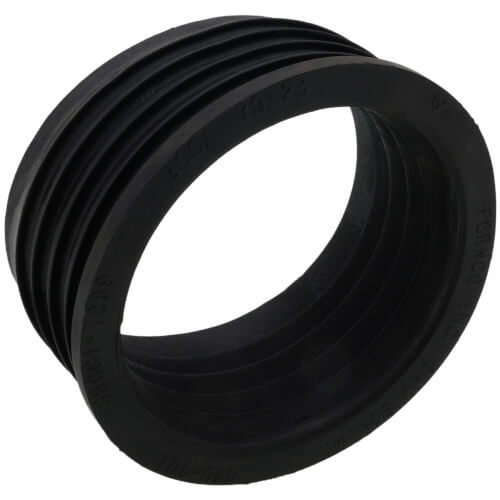 44U401 Fernco 44U401 4" Hub x Cast Iron SDR 35 Elastomeric PVC Donut