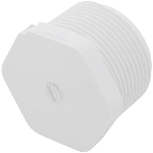 Main product image of 1-1/4" PVC Schedule 40 Male Threaded Plug