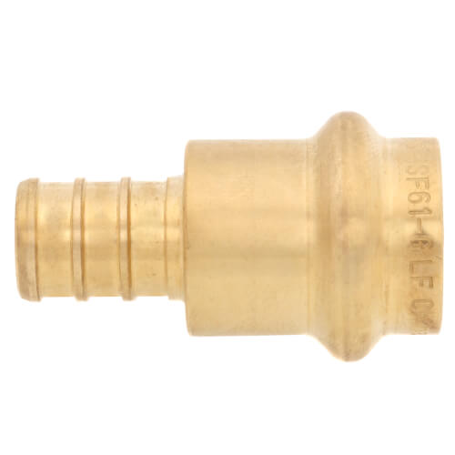 Main product image of 1/2" PEX Crimp x Copper Press Brass Adapter (Lead Free)