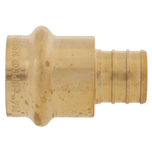Main product image of 3/4" PEX Crimp x Copper Press Brass Adapter (Lead Free)