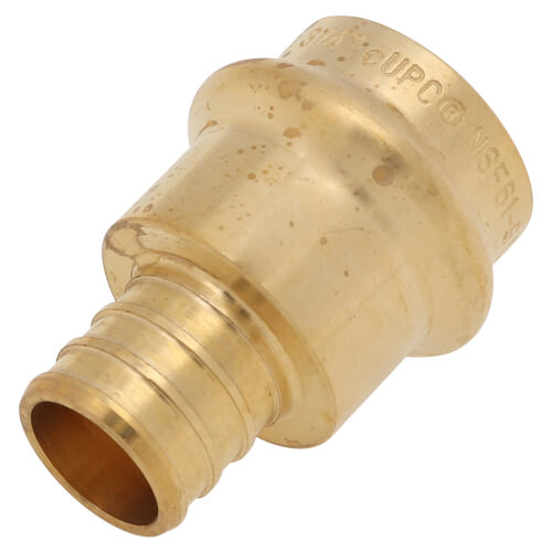 Main product image of 3/4" PEX Crimp x Copper Press Brass Adapter (Lead Free)