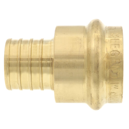 Main product image of 1" PEX Crimp x Copper Press Brass Adapter (Lead Free)