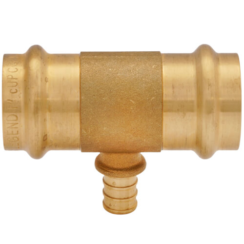 Main product image of 1" x 1" x 1/2" Press x Press x PEX Crimp Tee