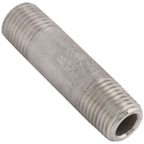 Main product image of 1/4" X 2" Schedule 80, 304/304L Seamless Stainless Steel Nipple