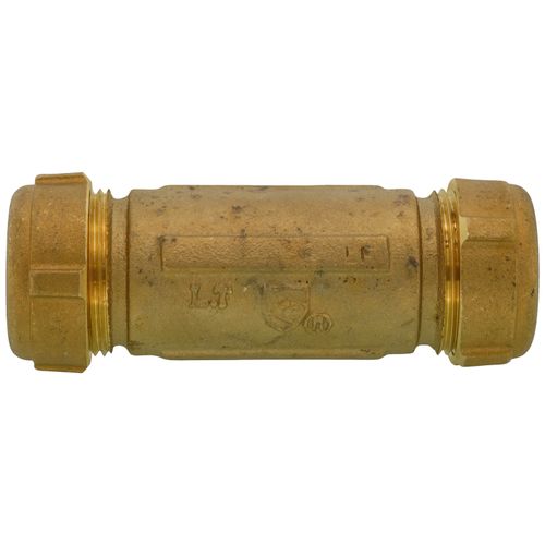 Main product image of 3/4" IPS (1" CTS) Brass Compression Coupling Long (Lead Free)