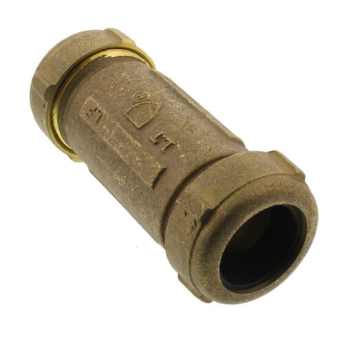 Main product image of 1" IPS (1-1/4" CTS) Brass Compression Coupling Long (Lead Free)