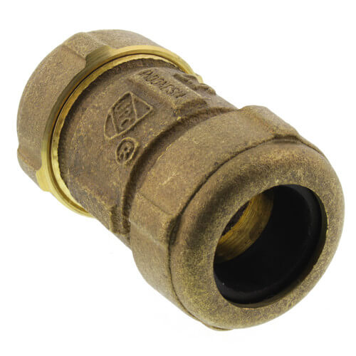Main product image of 3/4" IPS (1" CTS) Brass Compression Coupling (Lead Free)