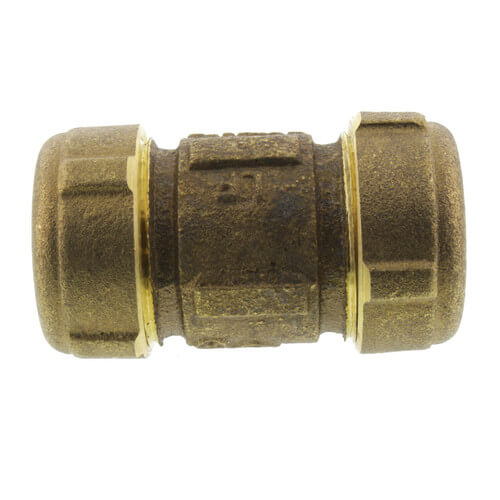 Main product image of 3/4" IPS (1" CTS) Brass Compression Coupling (Lead Free)