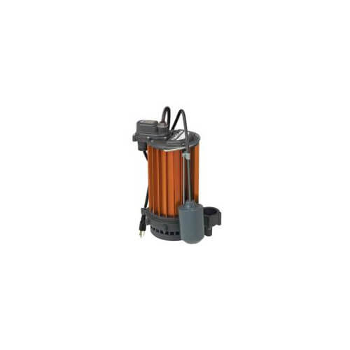 Main product image of 1/2 HP Automatic Submersible Sump Pump w/ Wide-Angle Piggyback Float Switch - 115v - 10 ft Cord