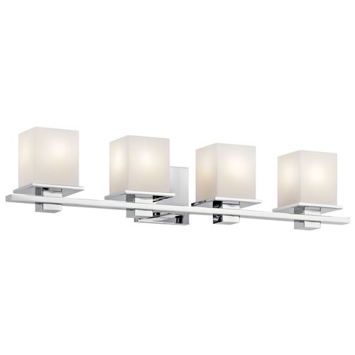 Main product image of Tully 32" 4 Light Vanity Light w/ Satin Etched Cased Opal Glass (Chrome)