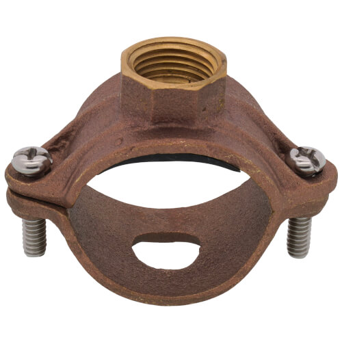 Main product image of 1-1/2" x 1/2" Brass Saddle Tee