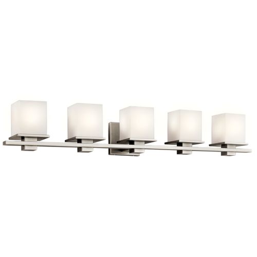 Main product image of Tully 40.25" 5 Light Vanity Light w/ Satin Etched Cased Opal Glass (Antique Pewter)