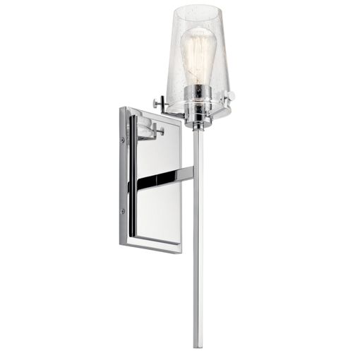 Main product image of Alton 22" 1 Light Wall Sconce w/ Clear Seeded Glass (Chrome)
