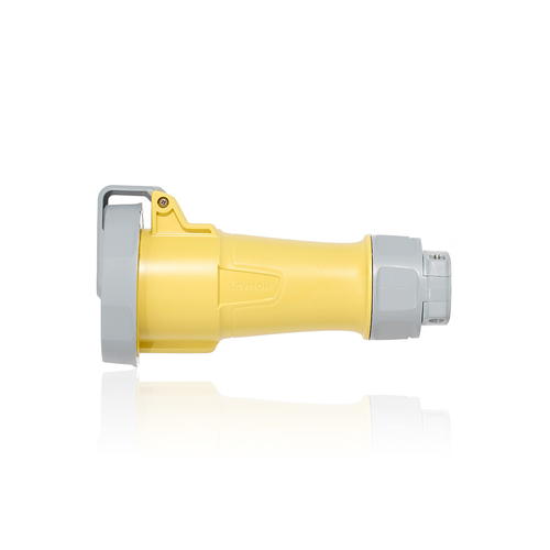 Main product image of 20A, 125V 2P, 3W, LEV Series IEC 60309-1 & 60309-2 Pin & Sleeve Connector, IP66/67/68/IP69K, Watertight (Yellow)