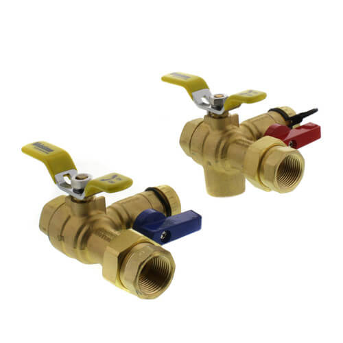 Main product image of 3/4" IPS Isolator E-X-P E3 Tankless Water Heater Service Valve Kit w/ 150 PSI Pressure Relief Valve (Lead Free)