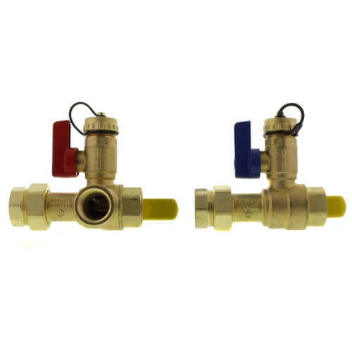 Main product image of 3/4" IPS Isolator E-X-P E3 Tankless Water Heater Service Valve Kit w/ 150 PSI Pressure Relief Valve (Lead Free)