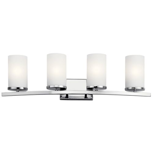 Main product image of Crosby 31" 4 Light Vanity Light Satin Etched Cased Opal (Chrome)