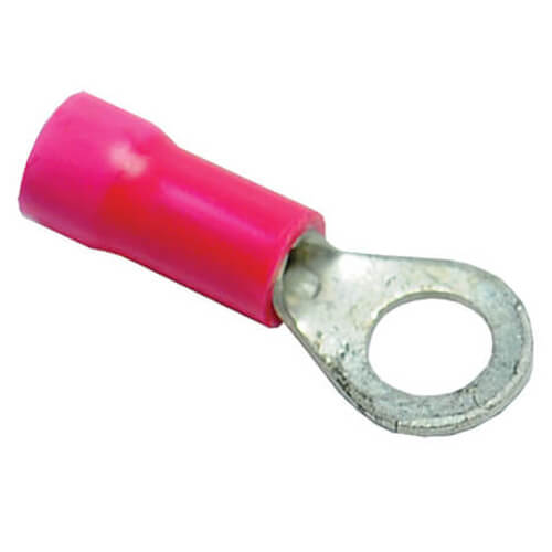 Main product image of #10 Stud Insulated Ring Terminals - 22-18 AWG (Blister Pack of 50), 455023