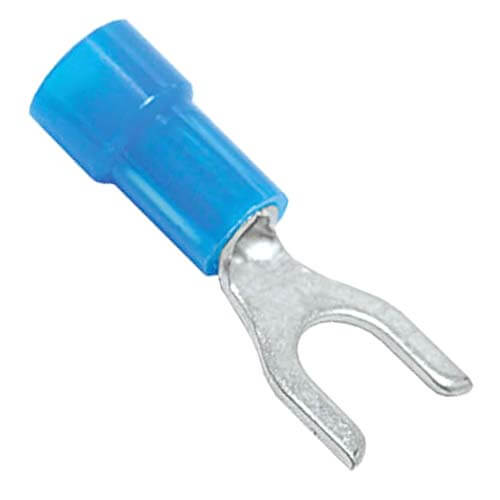 Main product image of #8 Stud Insulated Spade Terminals - 16-14 AWG (Blister Pack of 15), 455034