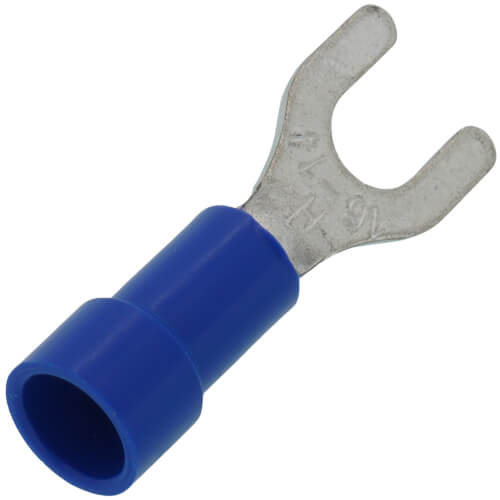 Main product image of #8 Stud Insulated Spade Terminals - 16-14 AWG (Blister Pack of 50), 455074