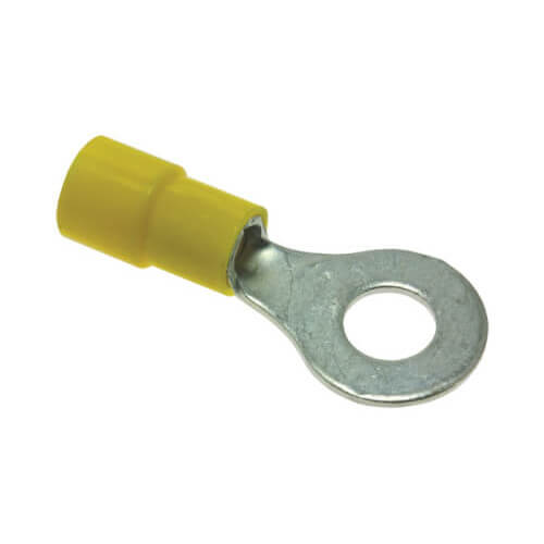 Main product image of 1/4" Stud Insulated Ring Terminals - 12-10 AWG  (Blister Pack of 100), 455148