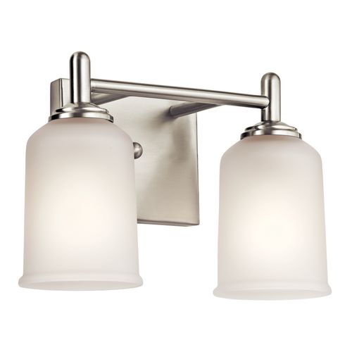Main product image of Shailene 12.5" 2 Light Vanity Light w/ Satin Etched Glass (Brushed Nickel)