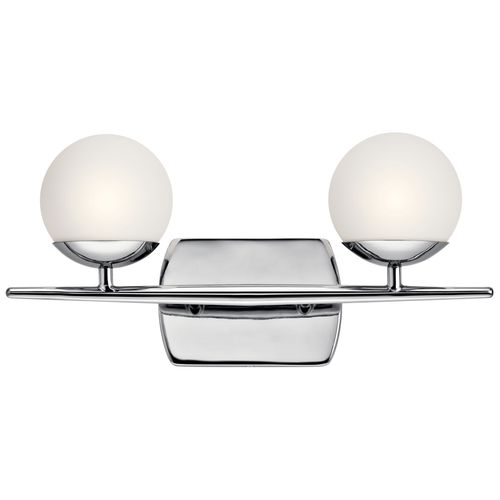 Main product image of Jasper 16.5"es 2 Light Halogen Vanity Light w/ Satin Etched Cased Opal Glass (Chrome)