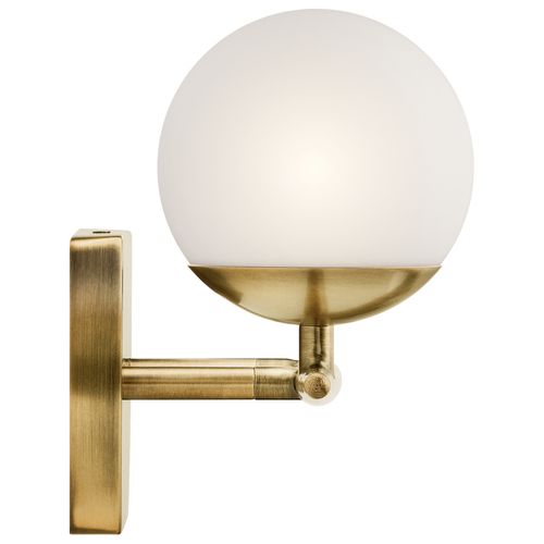 Main product image of Jasper 16.5" 2 Light Halogen Vanity Light w/ Satin Etched Cased Opal Glass (Natural Brass)