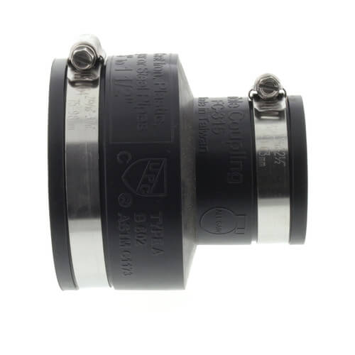 Main product image of 3" x 1-1/2" Rubber Coupling (Cast Iron or PVC to Cast Iron or PVC)