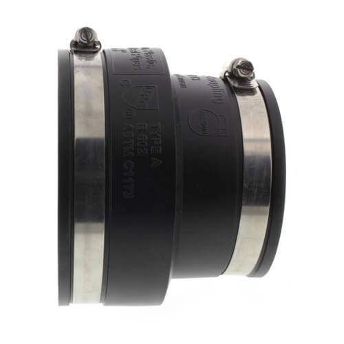 Main product image of 4" x 3" Rubber Coupling (Cast Iron or PVC to Cast Iron or PVC)