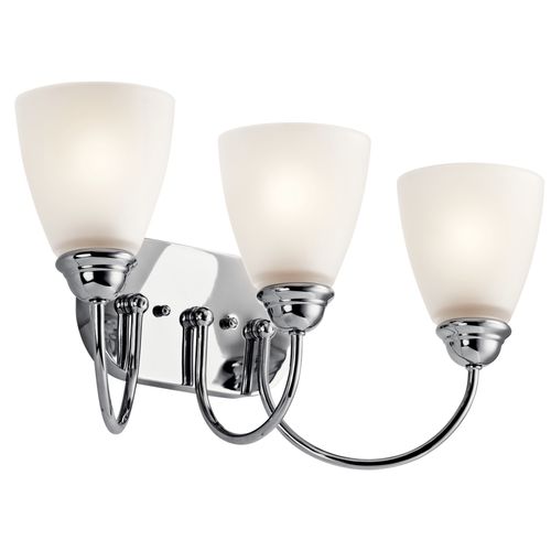 Main product image of Jolie 20.25" 3 Light Vanity Light w/ Satin Etched Glass (Chrome)