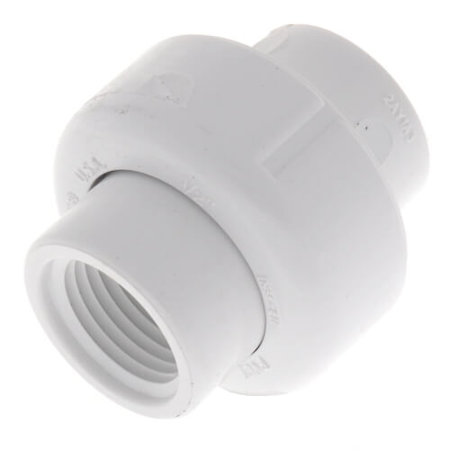 Main product image of 1/2" PVC Sch. 40 Female Union w/ Buna O-ring