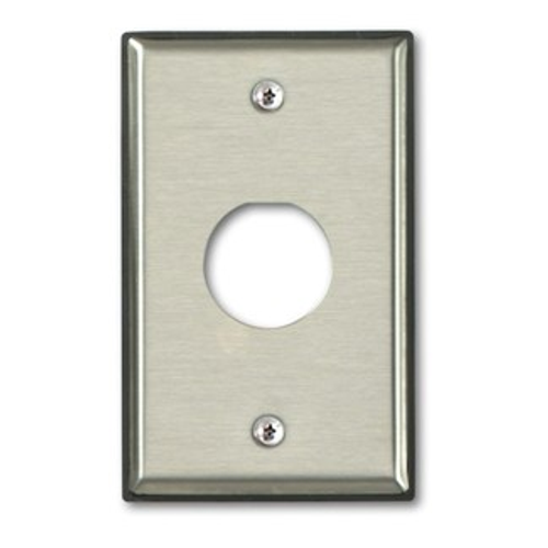 Main product image of Single-Gang Stainless Steel Duraport, Industrial Wallplate, 1-port