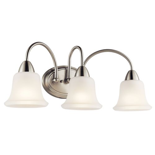 Main product image of Nicholson 24" 3 Light Vanity Light w/ Satin Etched Glass (Brushed Nickel)