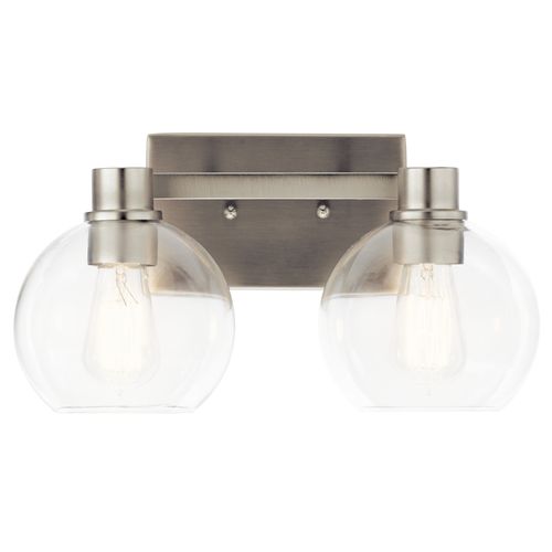 Main product image of The Harmony 15.5" 2 Light vanity light w/ clear glass (Brushed Nickel)