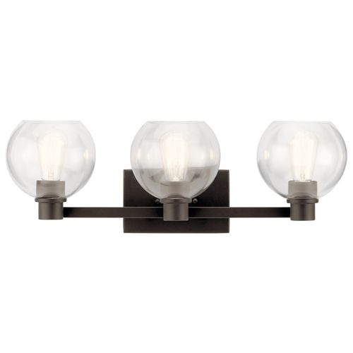 Main product image of The Harmony 24.5" 3 light vanity light w/ clear glass (Olde Bronze)