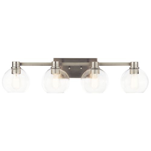 Main product image of The Harmony 33.5" 4 Light vanity light w/ clear glass (Brushed Nickel)