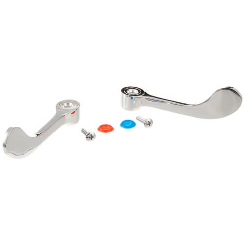 Main product image of 4" Lever Handle Wristblade set with Square Mounting Hole Faucet (Pair), 45919C
